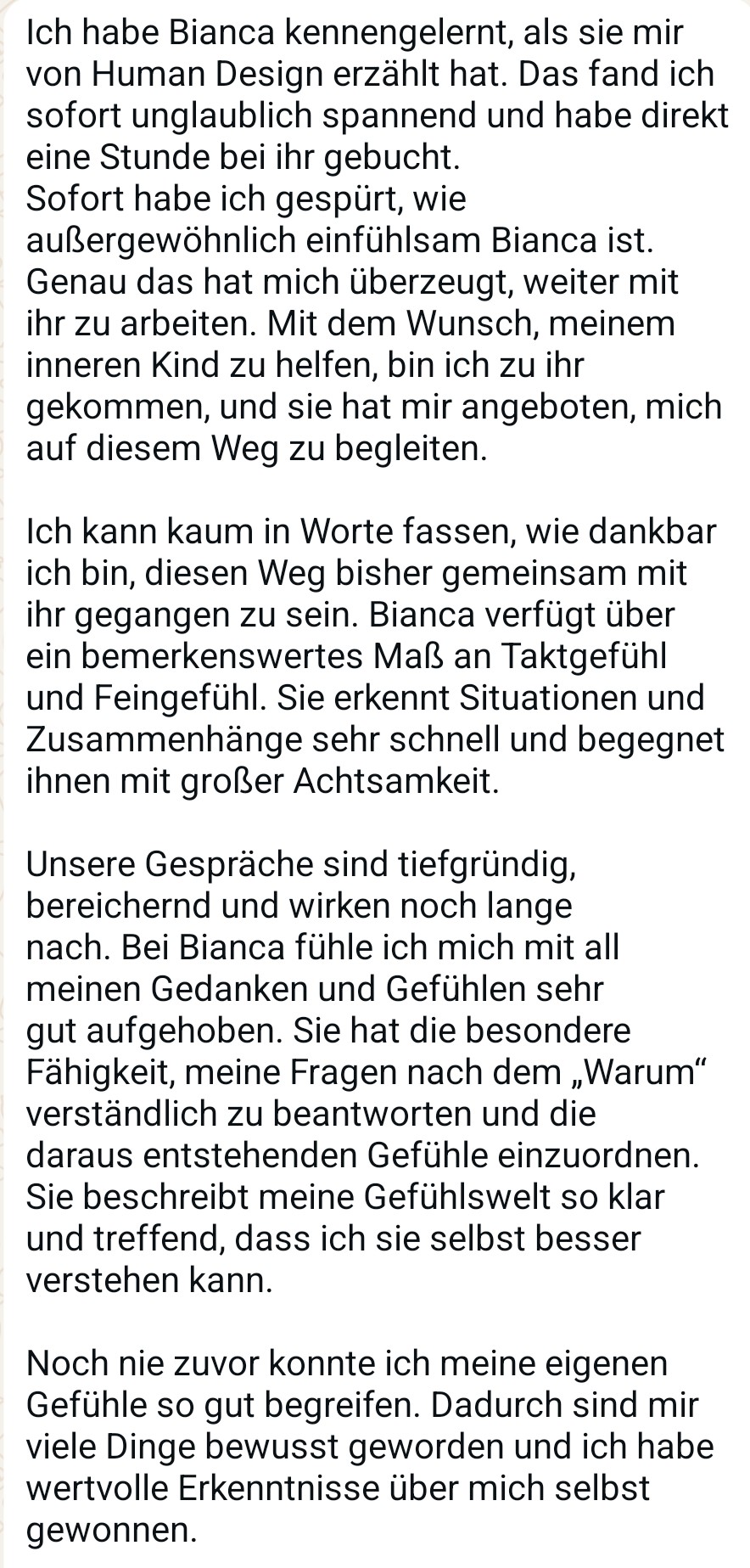 Anonymisierte Kundinnenstimme